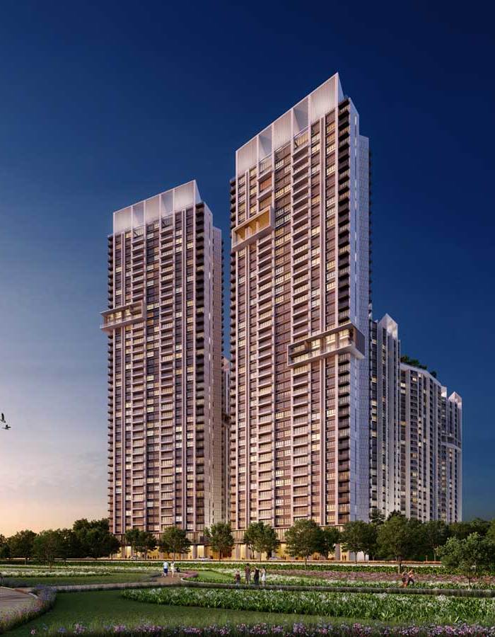 1, 2, 3, 4 BHK flats in Kolshet Road Thane.