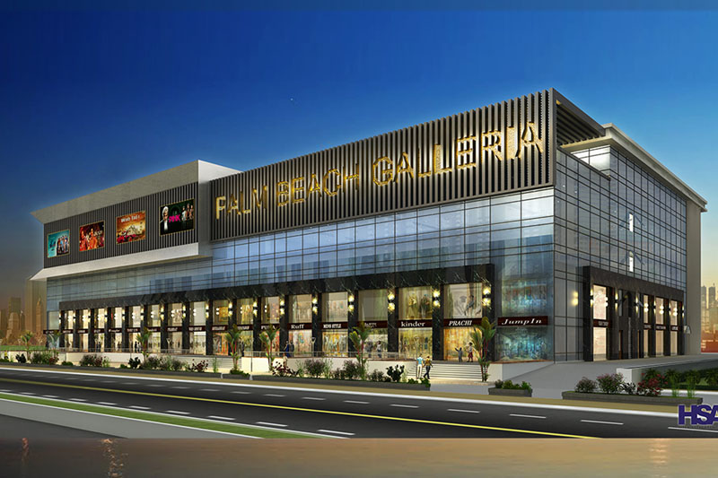 Retail shops in Palm Beach Galleria at Vashi